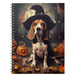 Beagle pompoenen Halloween eng Notitieboek