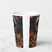 Beagle pompoenen Halloween eng Papieren Bekers (Rechts)