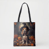 Beagle pompoenen Halloween eng Tote Bag (Voorkant)