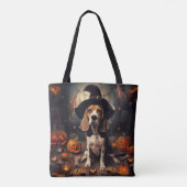Beagle pompoenen Halloween eng Tote Bag (Achterkant)