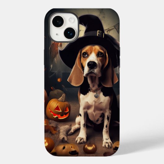 Beagle Pompoenen Halloween Griezelen Case-Mate iPhone Case (Achterkant)