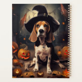 Beagle Pompoenen Halloween Griezelen Planner (Achterkant)