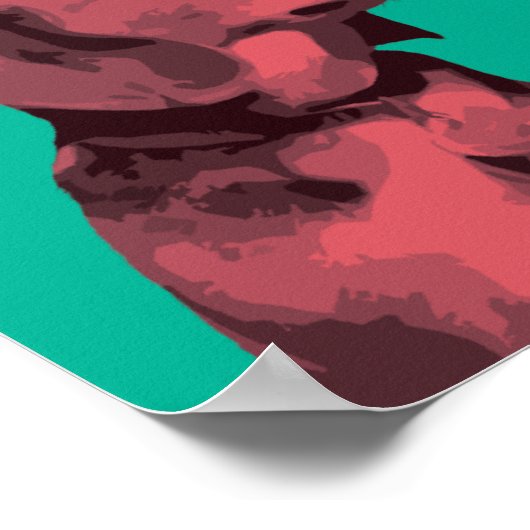 Beagle Pop-Art Poster (Hoek)