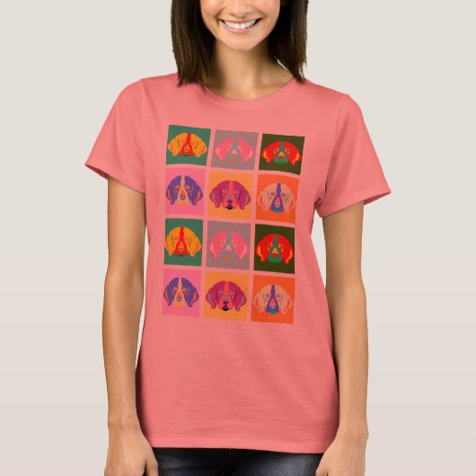 Beagle Pop Art T-shirt (Voorkant)