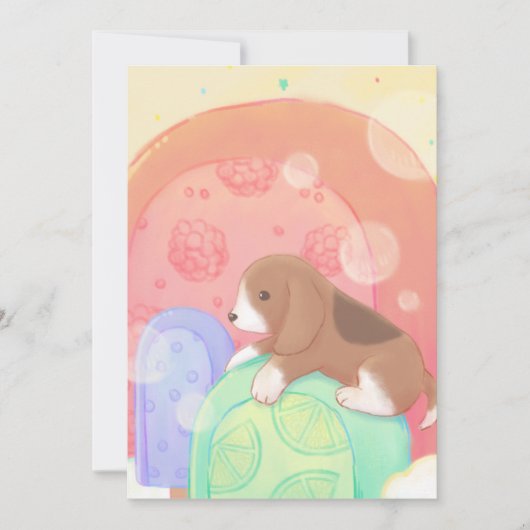 Beagle & Popsicles Kaart (Voorkant)