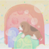 Beagle & Popsicles Sticker (Voorkant)