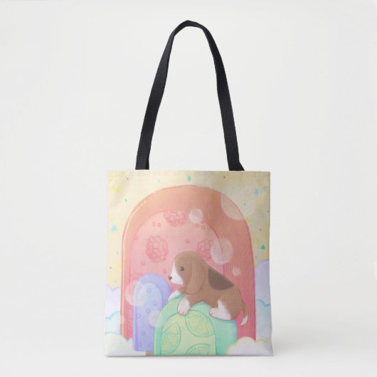 Beagle & Popsicles Tote Bag (Voorkant)