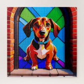 Beagle Portrait Standing Legpuzzel (Verticaal)