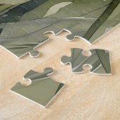 Beagle portret in het gras legpuzzel (Zijkant)