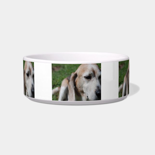 beagle portret voerbakje (Voorkant)