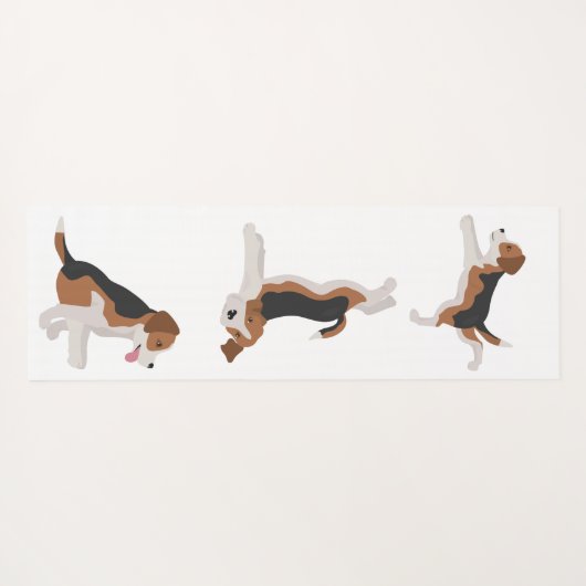 Beagle pose yoga mat (Achterkant (horizontaal))