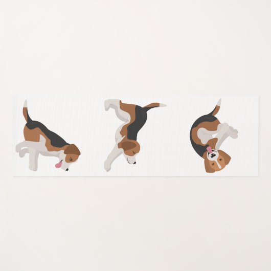 Beagle pose yoga mat (Voorkant (horizontaal))