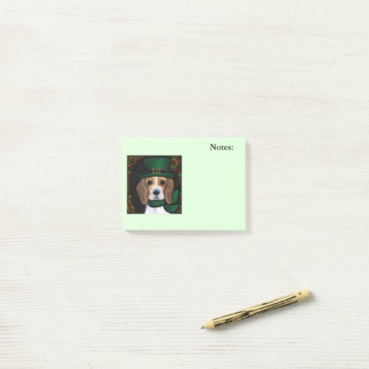 Beagle Post-it® Notes (Op bureau)