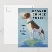 Beagle promoot stemmen op basis van rankings feestdagenkaart (Voorkant / Achterkant)