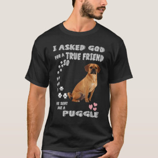 Beagle Pug Moeder Baby Puggle Vader Kostuum Schatt T-shirt