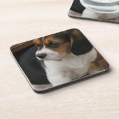Beagle Pup Cork Onderzetters (Linkerzijde)