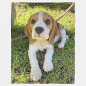 BEAGLE PUP FLEECE DEKEN (Voorkant)