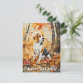 Beagle Pupcrossing - Briefkaart (Staand voorkant)