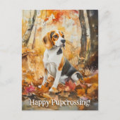 Beagle Pupcrossing - Briefkaart (Voorkant)