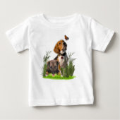 Beagle puppies en Butterflies (Voorkant)