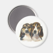Beagle Puppies magneet (Voorkant / Achterkant)