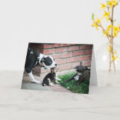 Beagle Puppies Smaak Yummy Kaart (Gele Bloem)