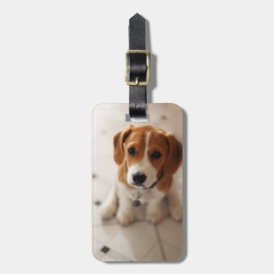 Beagle Puppy 2 Bagagelabel