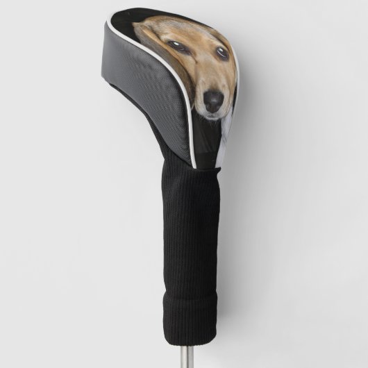 beagle puppy 2 golfheadcover (Schuin)