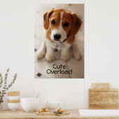 Beagle Puppy 2 Poster (Keuken)