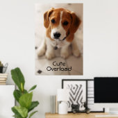 Beagle Puppy 2 Poster (Thuiskantoor)