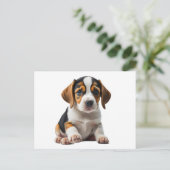 Beagle Puppy Briefkaart (Staand voorkant)