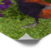 Beagle Puppy Butterflies Dog Art Foto's schilderen Poster (Hoek)