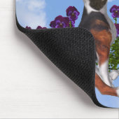 Beagle Puppy Butterflies Flowers Animal Mousepad Muismat (Hoek)