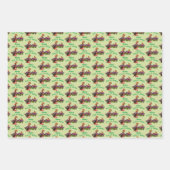 Beagle Puppy Butterflies Flowers gepersonaliseerd Inpakpapier Vel (Voorkant)