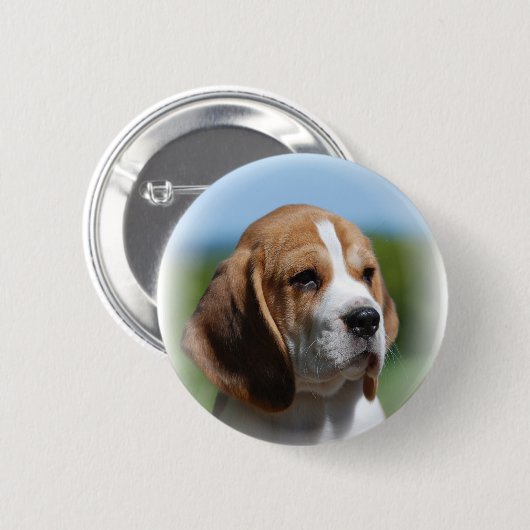 Beagle Puppy Button (Voorkant /achterkant)