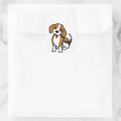 Beagle Puppy Dog Cartoon - Love Beagles Stickers (Tas)
