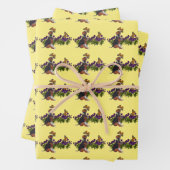 Beagle Puppy Dog en Butterflies Animal  Inpakpapier Vel (In situ)