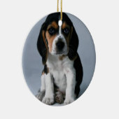 Beagle Puppy Dog Foto Keramisch Ornament (Rechts)