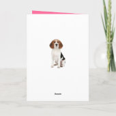 Beagle Puppy Dog Hallo denken van uw kaart (Achterkant)