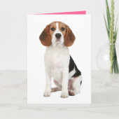 Beagle Puppy Dog Hallo denken van uw kaart (Voorkant)