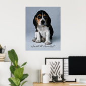 Beagle Puppy Dog Poster (Thuiskantoor)