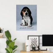 Beagle Puppy Dog Poster (Thuiskantoor)