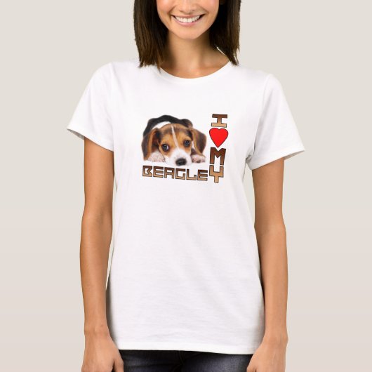 Beagle Puppy Dog T-shirt (Voorkant)