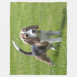 BEAGLE PUPPY FLEECE DEKEN