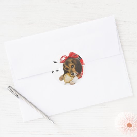 Beagle Puppy Gift Labels (Envelop)