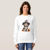 Beagle Puppy Halloween Sweatshirt (Voorkant volledig)