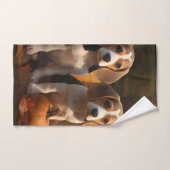 Beagle Puppy Herfst Delight Pompoen Bad Handdoek (Handdoek)