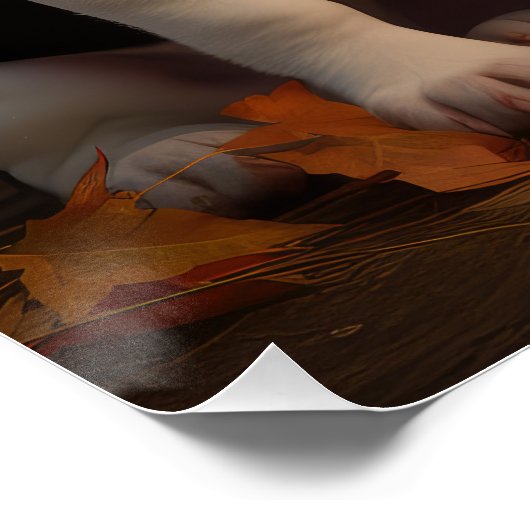 Beagle Puppy Herfst Delight Pompoen Perfect Poster (Hoek)