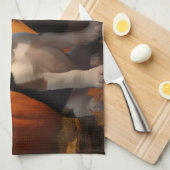 Beagle Puppy Herfst Delight Pompoen Theedoek (Quarter Fold)