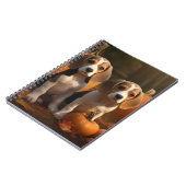 Beagle Puppy Herfst Plezier Pompoen Notitieboek (Linkerzijde)